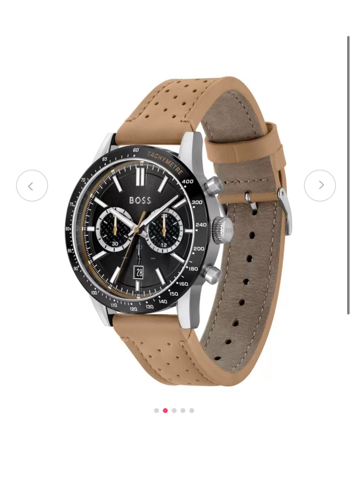 Bos’s Men’s Premium Leather Chronograph Watch – Blue Dial | Office Wear