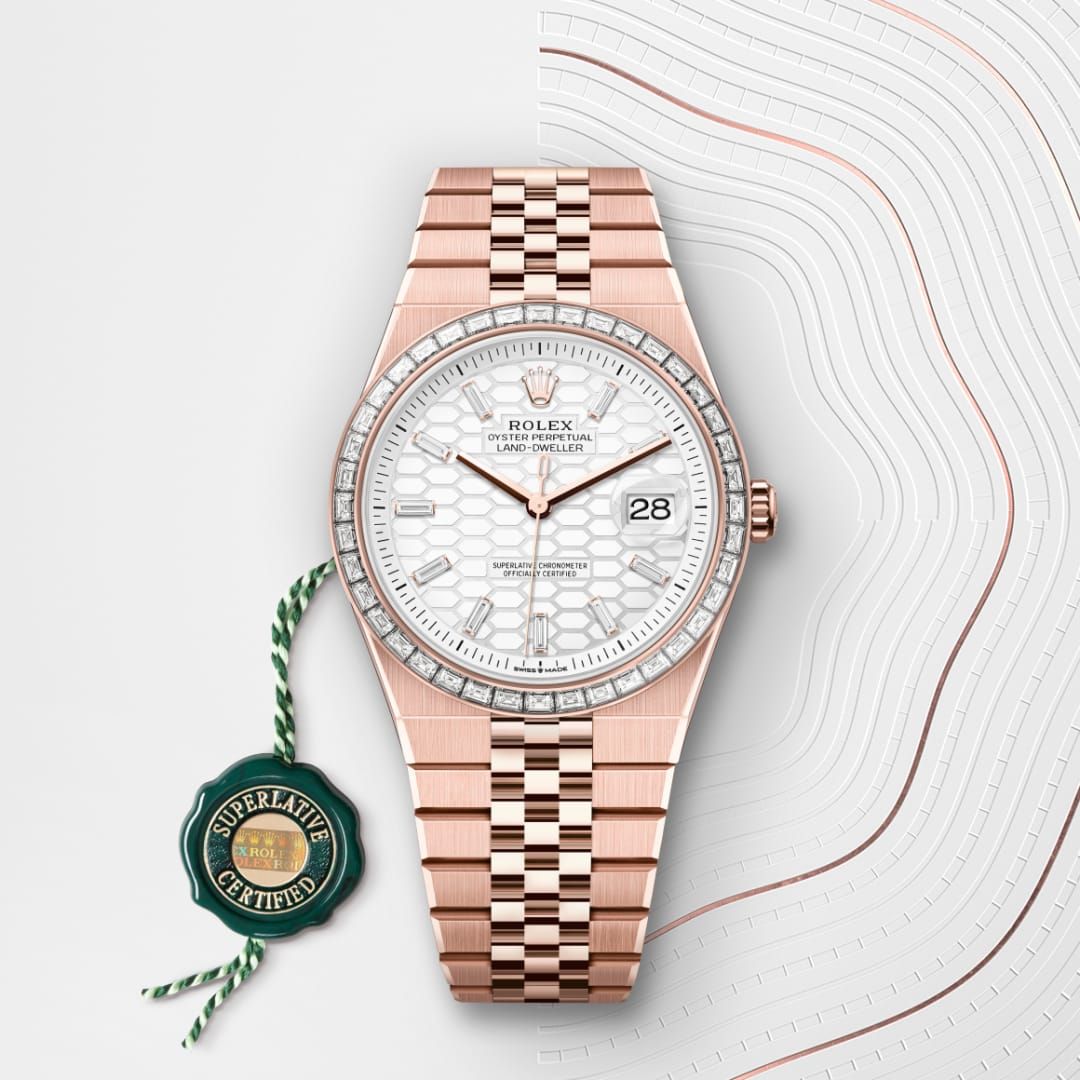 Land-Dweller – rose Gold & Diamonds (40mm) Luxury Redefined | 7AA Premium | Automatic Movement