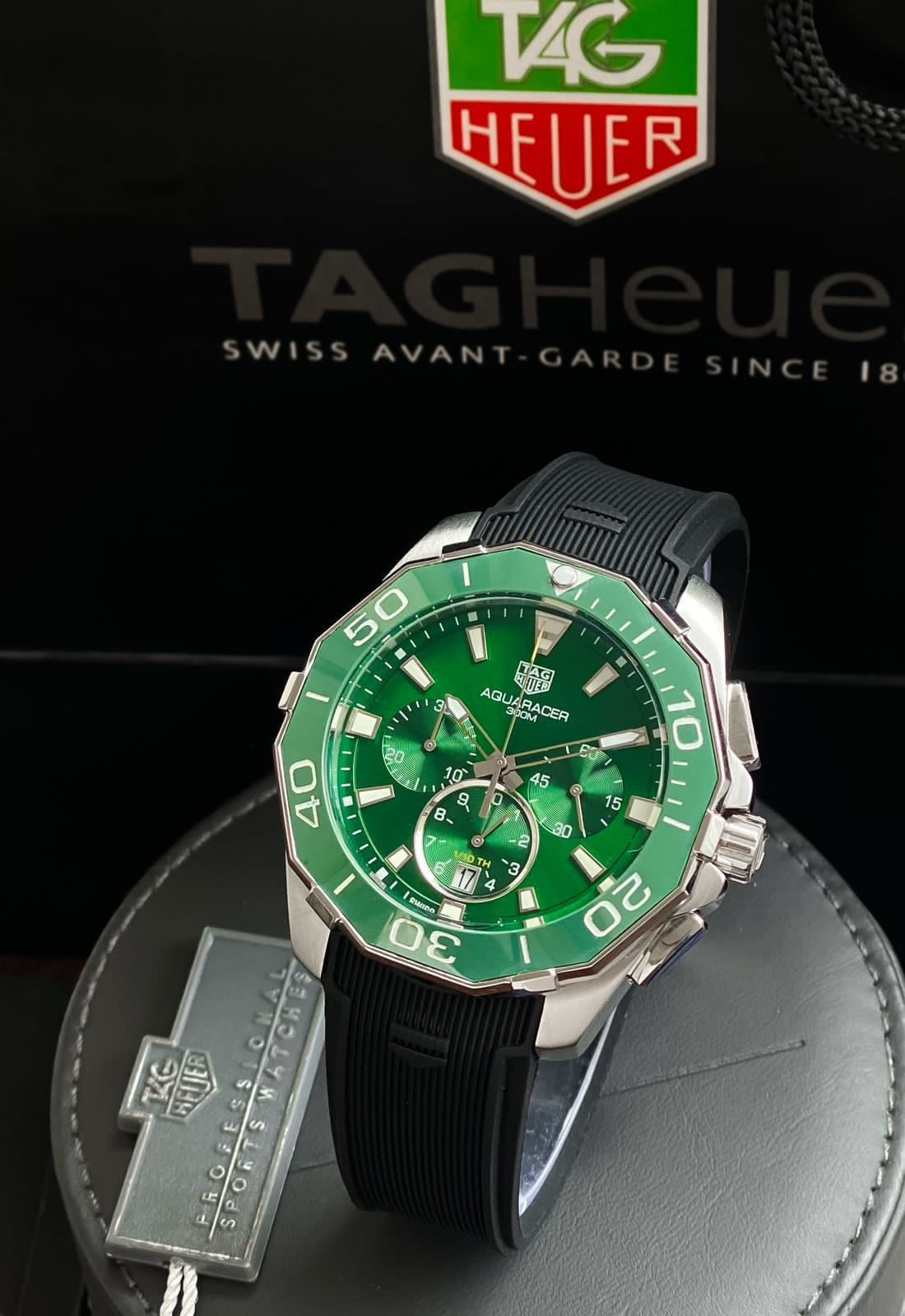 Luxury Aquaracer Watch – Bold Green Design | 7AAA Model | For Men