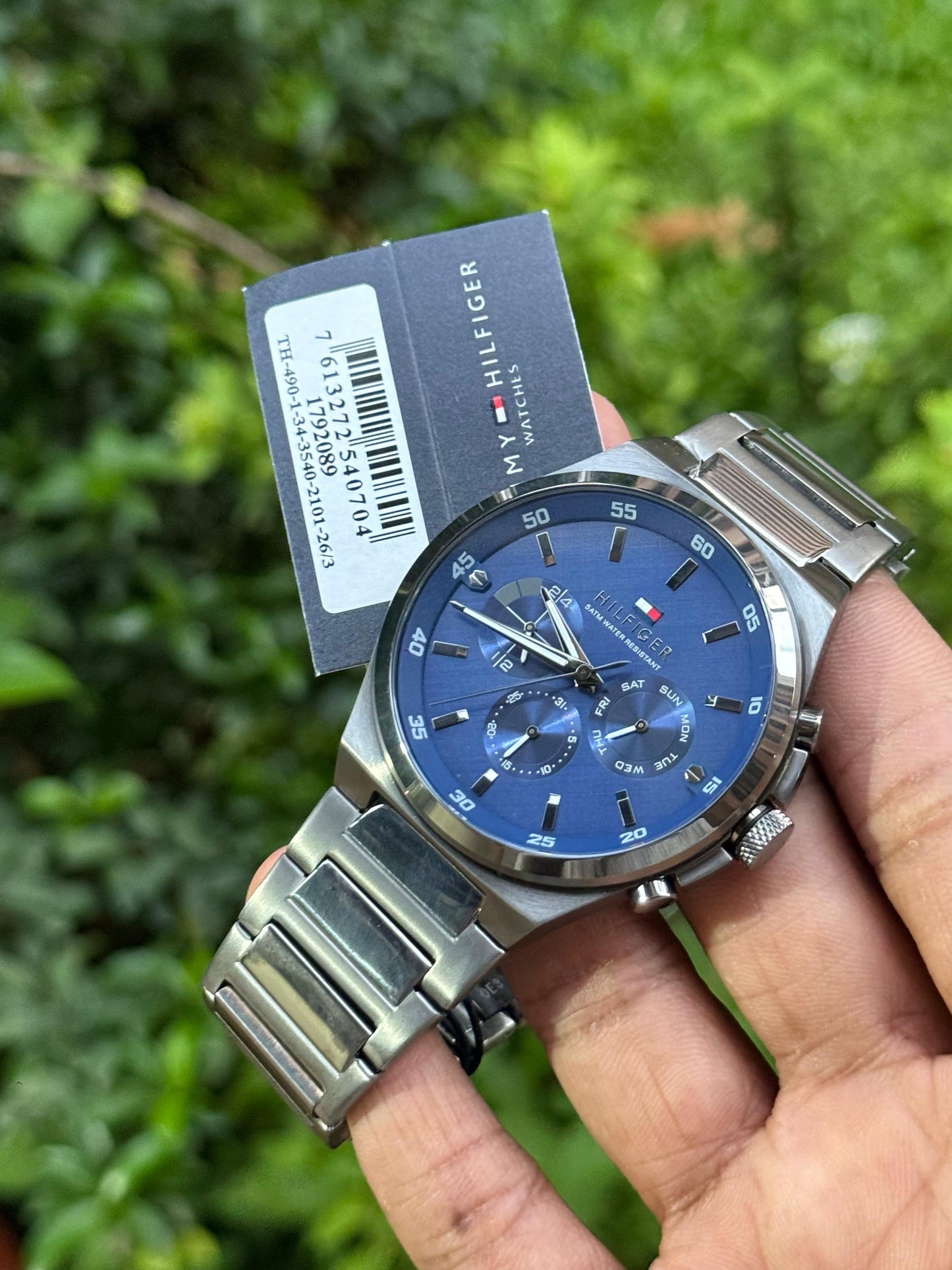 Men’s Premium Chronograph Watch – Blue Dial | Original Quality