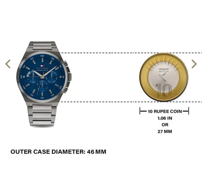 Men’s Premium Chronograph Watch – Blue Dial | Original Quality