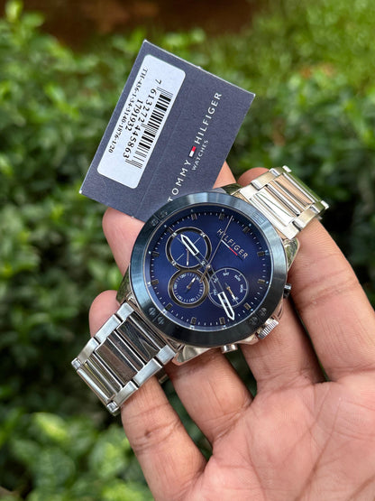 Men’s Premium Chronograph Watch – Blue Dial | Original Quality
