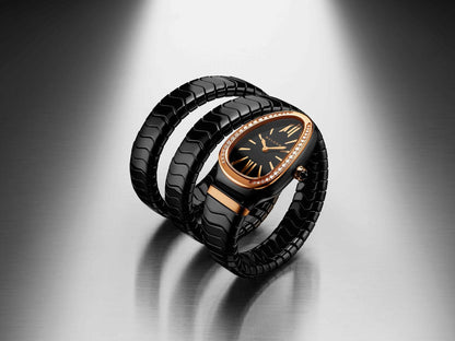 Serpenti Black Snake Watch – Iconic Elegance in Motion