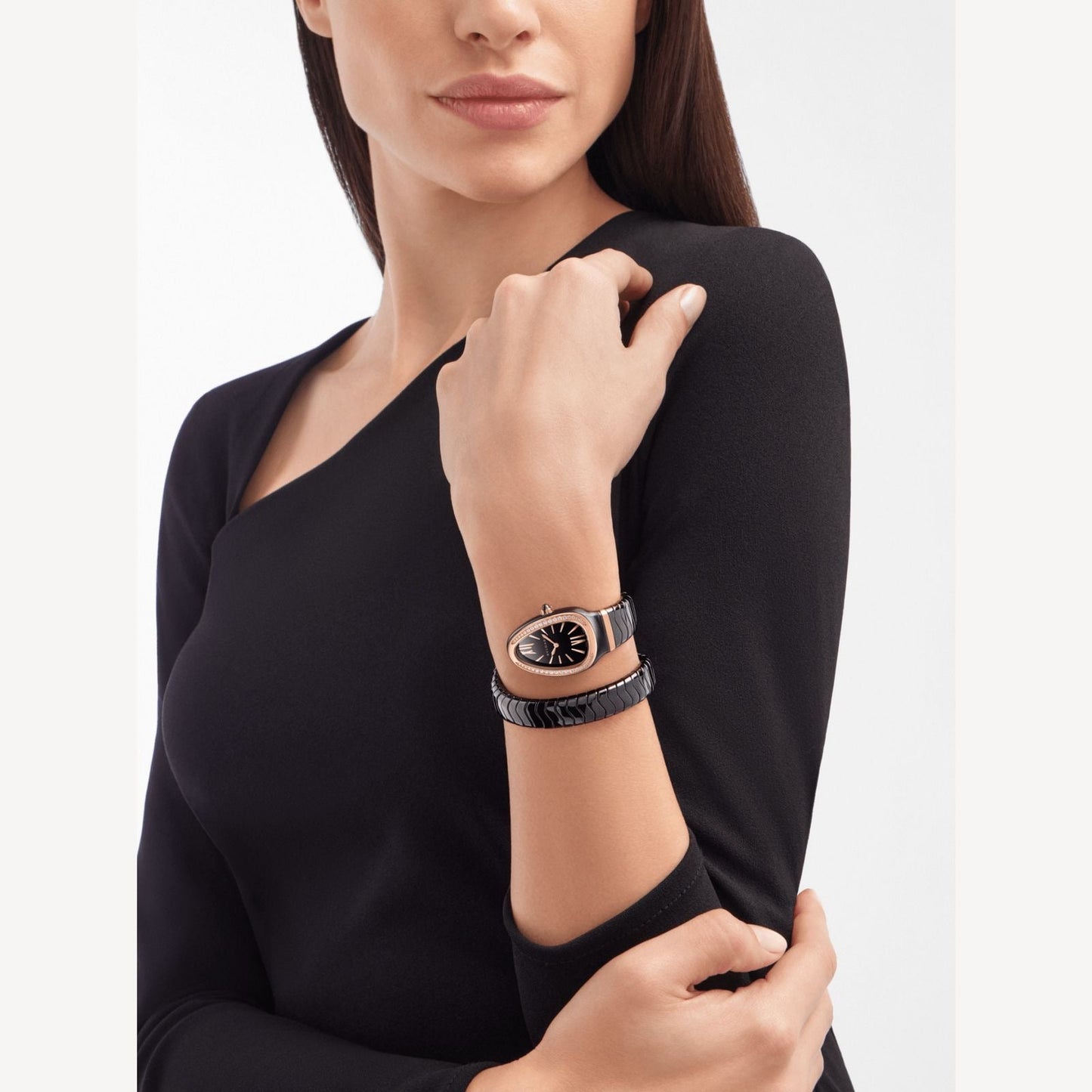 Serpenti Black Snake Watch – Iconic Elegance in Motion