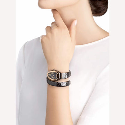Serpenti Black Snake Watch – Iconic Elegance in Motion