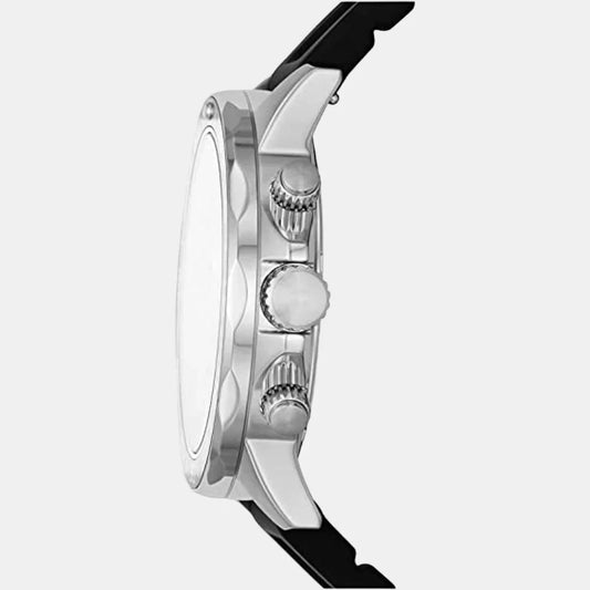 Bannon Men’s Multi-Function Quartz Watch | Black Dial & Silicone Strap – Premium Style & Performance