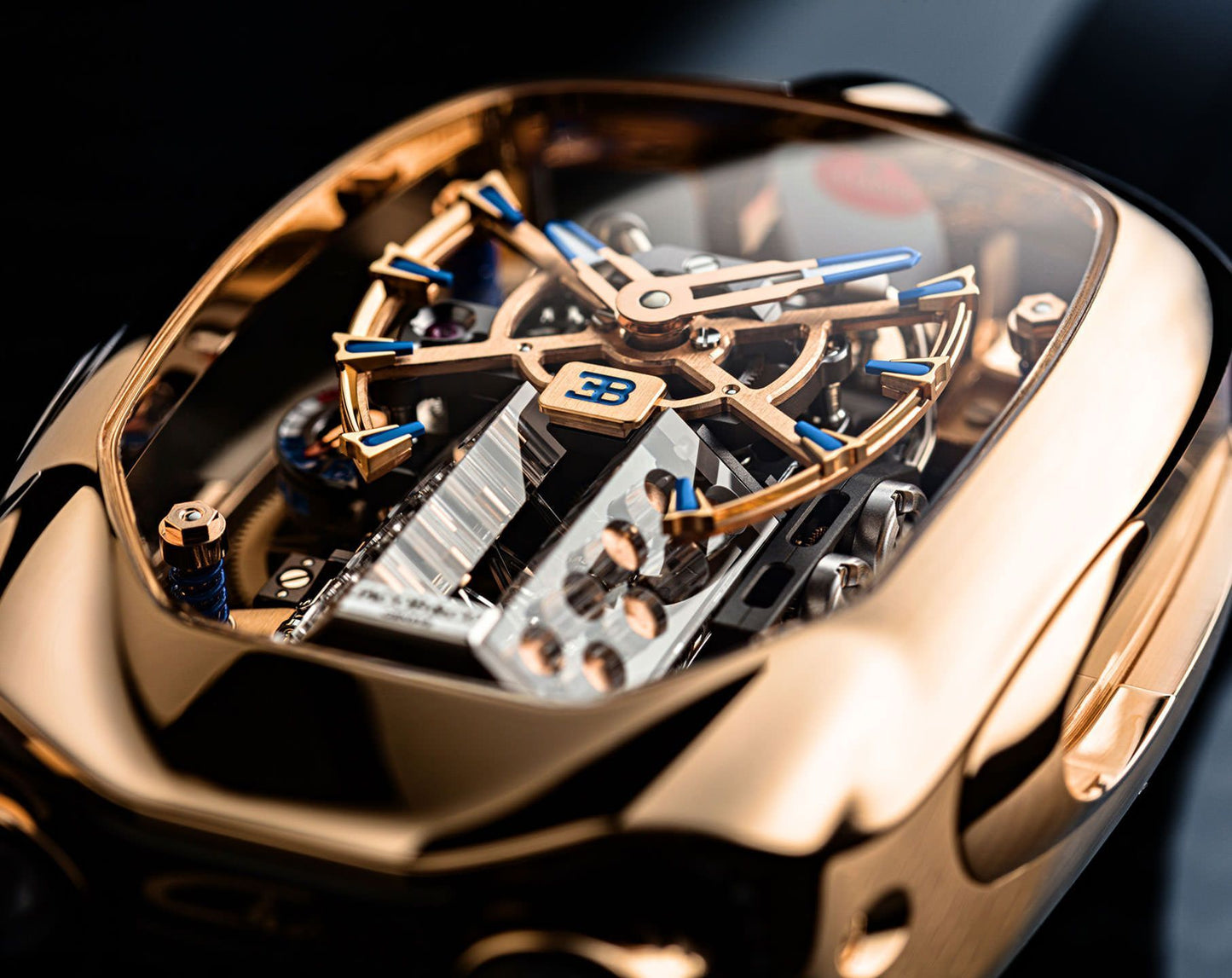 Chiron Tourbillon Rose Gold | Luxury Engine-Inspired Timepiece