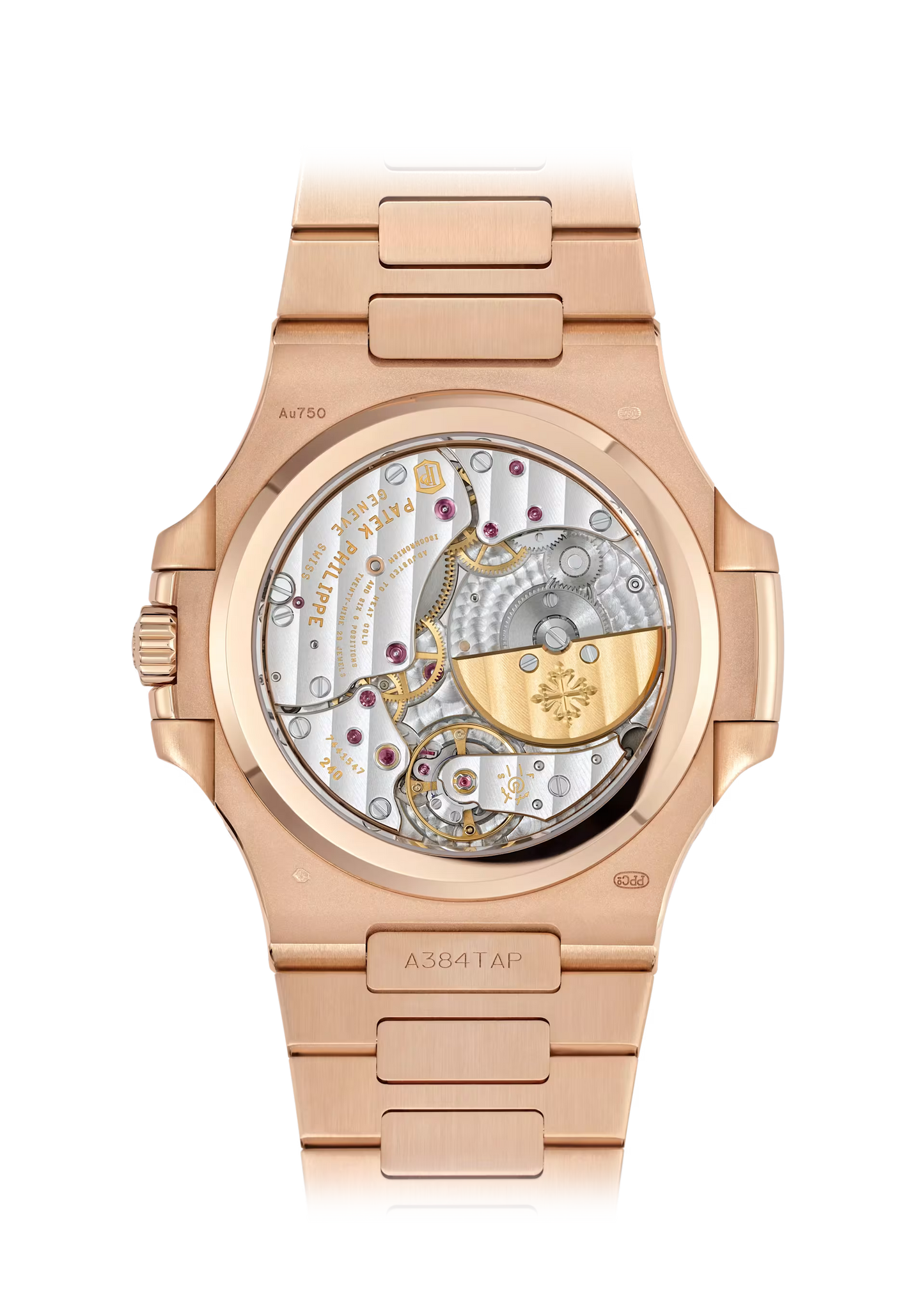 Nautilus-Inspired Rose Gold Watch – Moon Phase, Date & Power Reserve | Men’s Luxury Timepiece