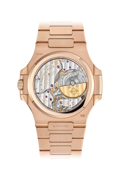 Nautilus-Inspired Rose Gold Watch – Moon Phase, Date & Power Reserve | Men’s Luxury Timepiece