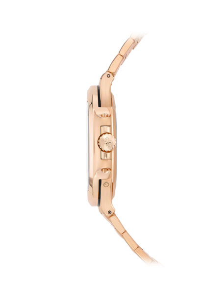 Nautilus-Inspired Rose Gold Watch – Moon Phase, Date & Power Reserve | Men’s Luxury Timepiece