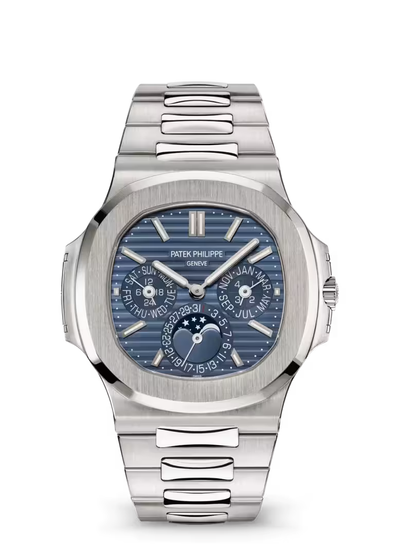 Nautilus-Inspired Perpetual Calendar Watch – Silver Ultra-Thin Grand Complication
