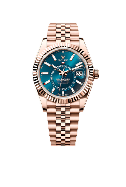 Sky-Dweller Everose Gold Watch – 42MM Oyster Dual Time Zone