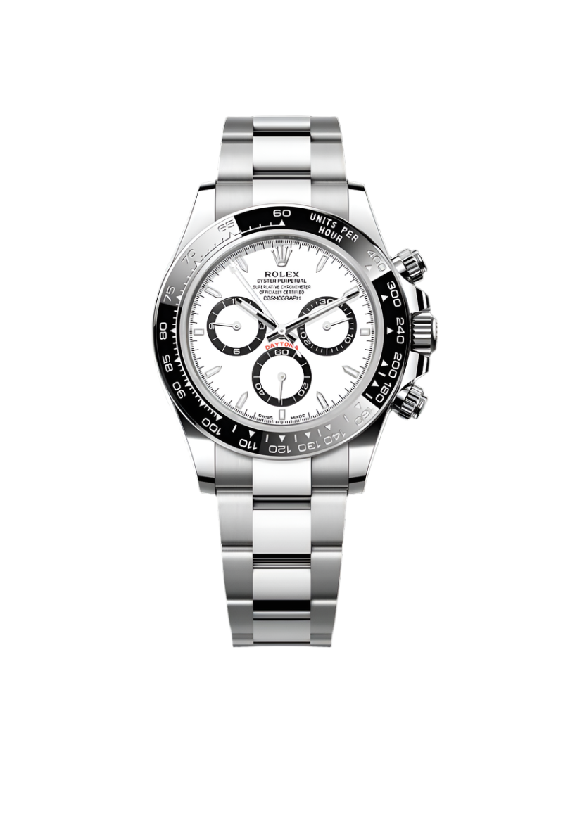 Daytona 40MM – White Dial, 100% Oystersteel Chronograph Watch